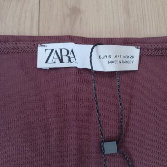 NWT Zara Bodycon Maxi Dress Spiced Apple S - Picture 8 of 11